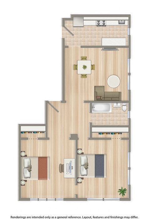 chatham courts two bedroom floor plan 928 squared feet